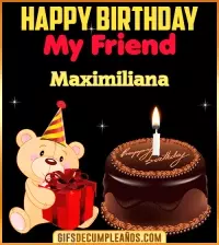 GIF Happy Birthday My Friend Maximiliana
